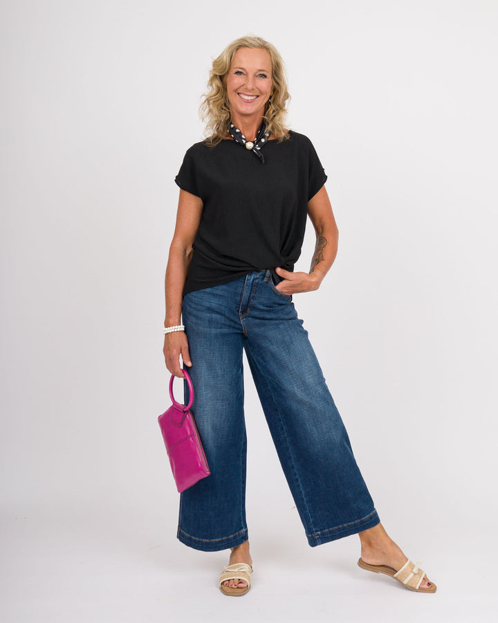 Judy Blue HW CLAUDIA Ankle Wide DK Deep Indigo