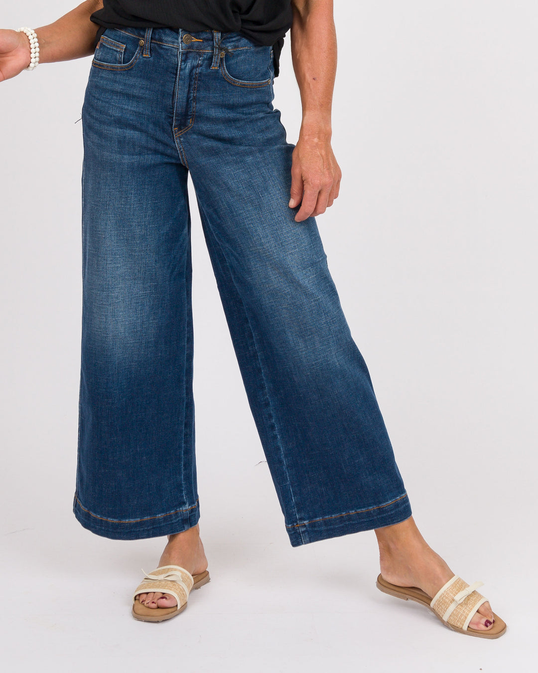 Judy Blue HW CLAUDIA Ankle Wide DK Deep Indigo