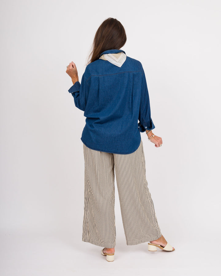 Cortina Latte Striped Pants