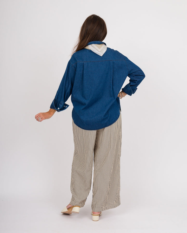 Cortina Latte Striped Pants