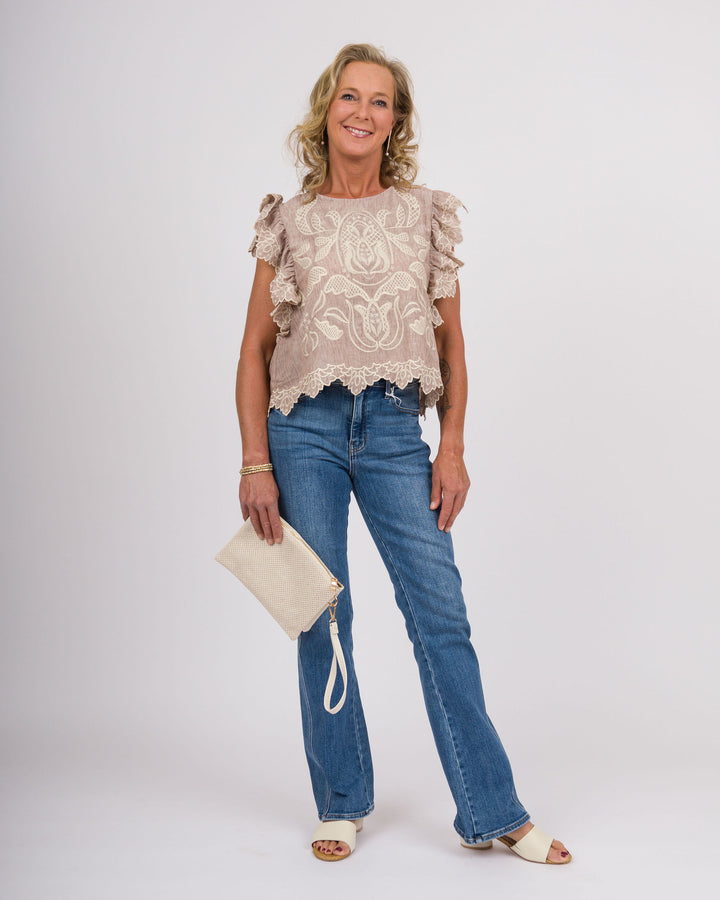 Freya Flutter Sleeve Top