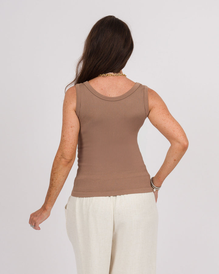 Darlene Reversible Top - Brown