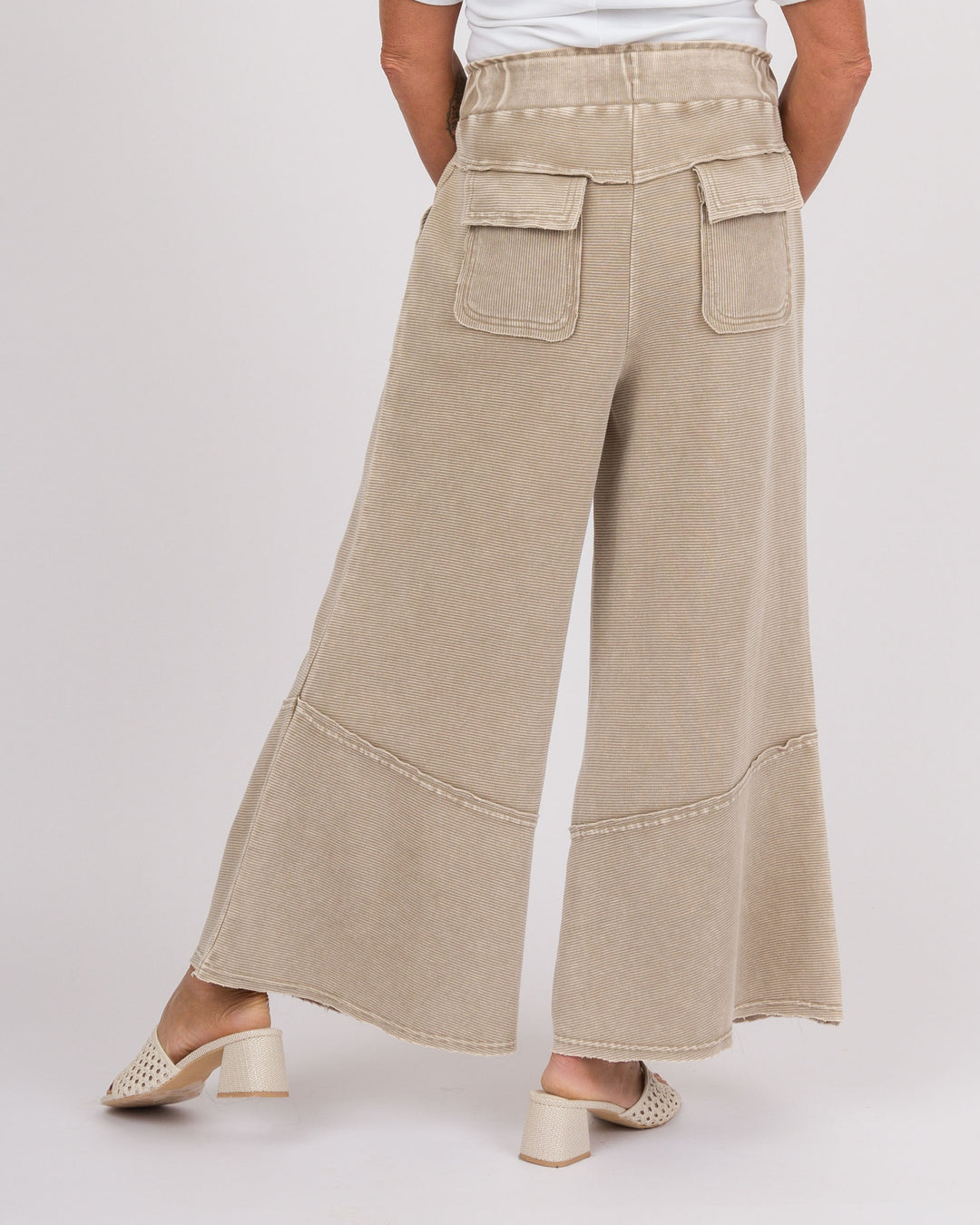 Susannah Light Mocha Wide Leg Pants