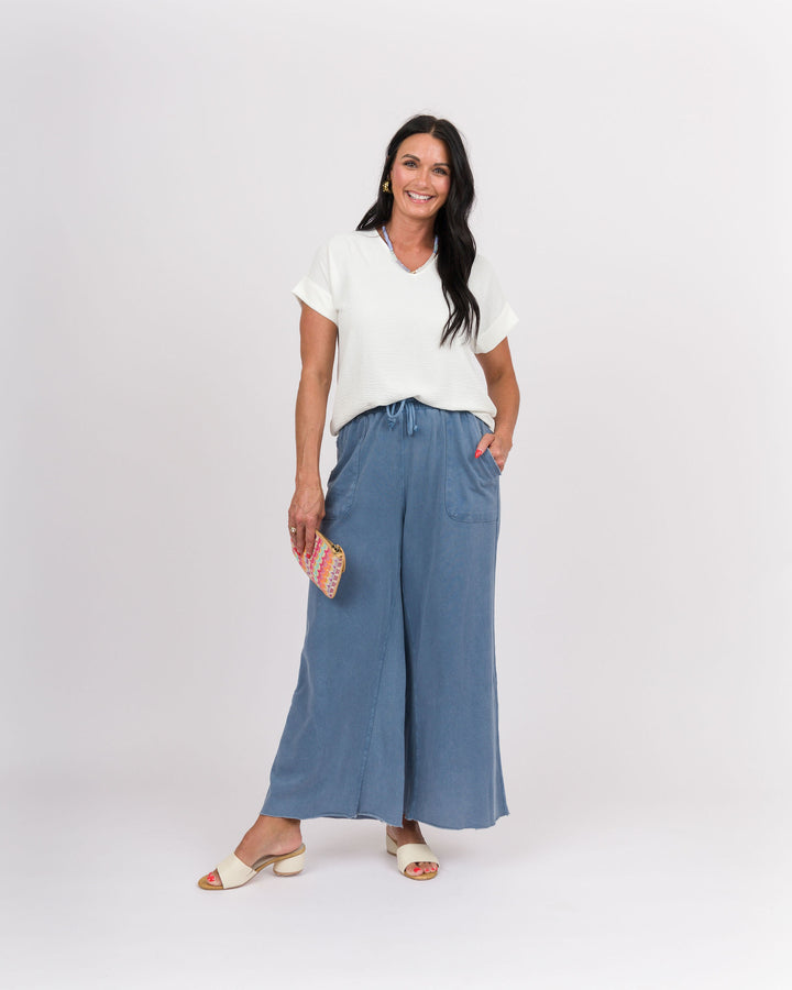 White Dolman Top