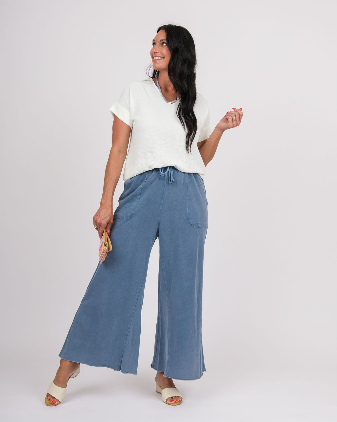 White Dolman Top
