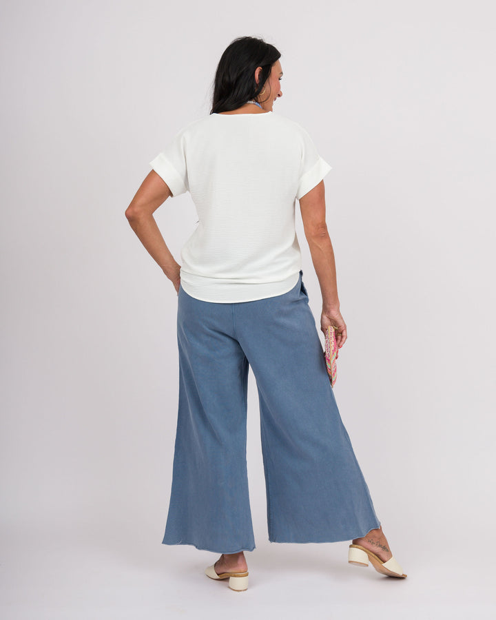 White Dolman Top