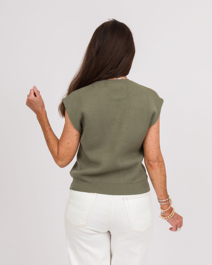 Juniper Sleeveless Sweater Top