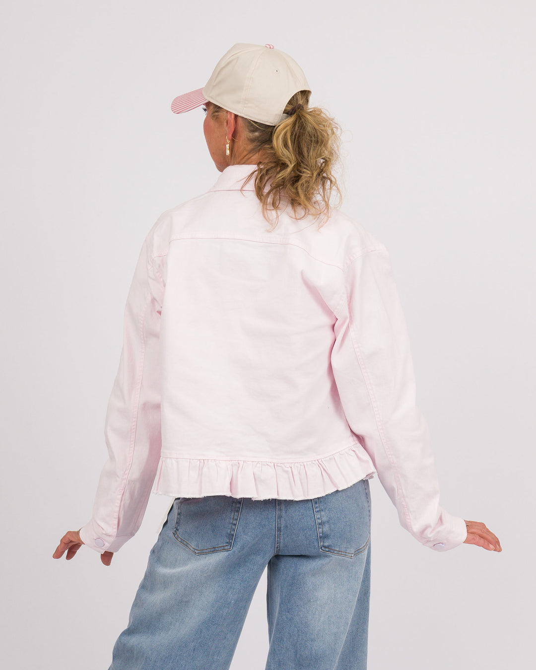 Heart of Pine Festival Bloom Peplum Jacket - Pink