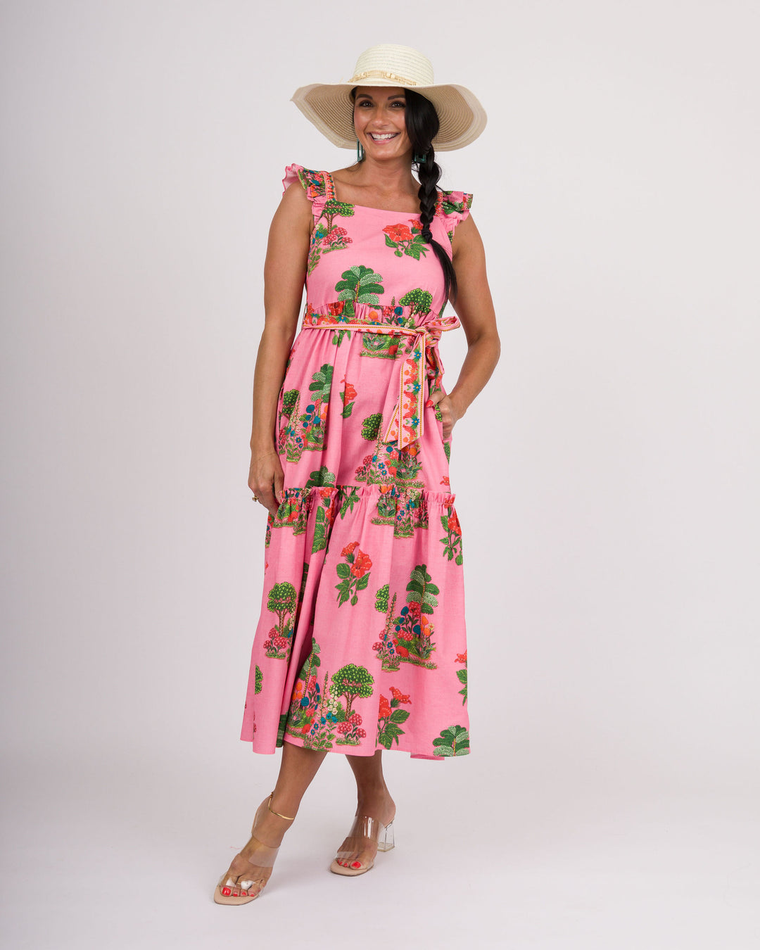 Elisa Dress - Pink Isles