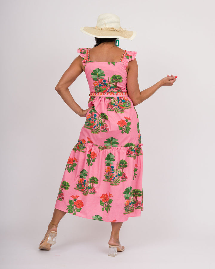 Elisa Dress - Pink Isles