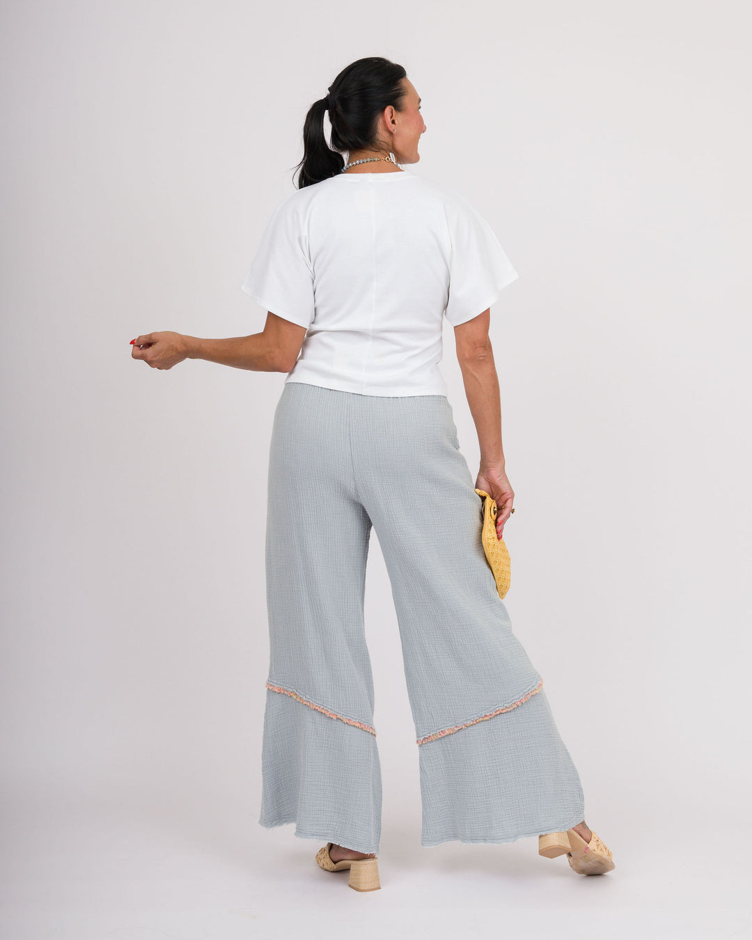 Flower Patch Pants - Cloud Blue