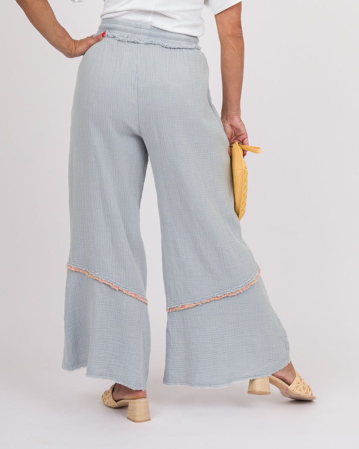 Flower Patch Pants - Cloud Blue
