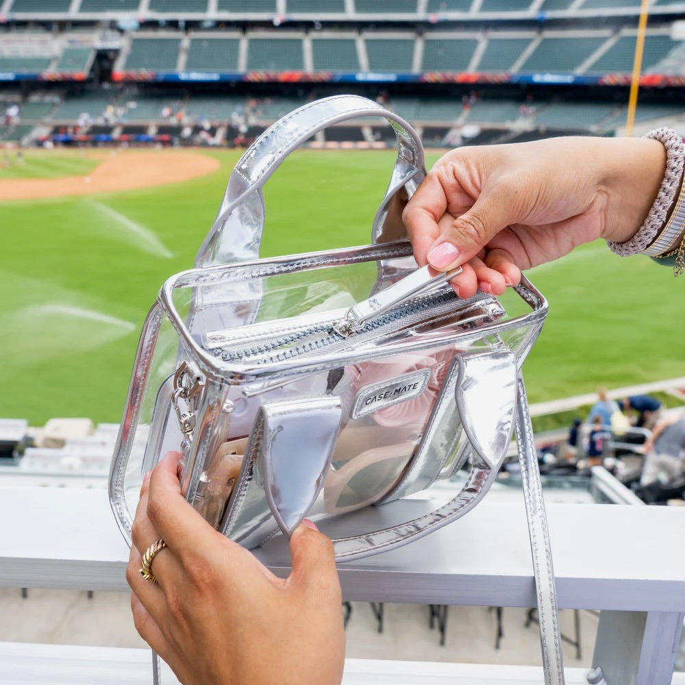 Case-Mate Silver Clear Stadium Bag