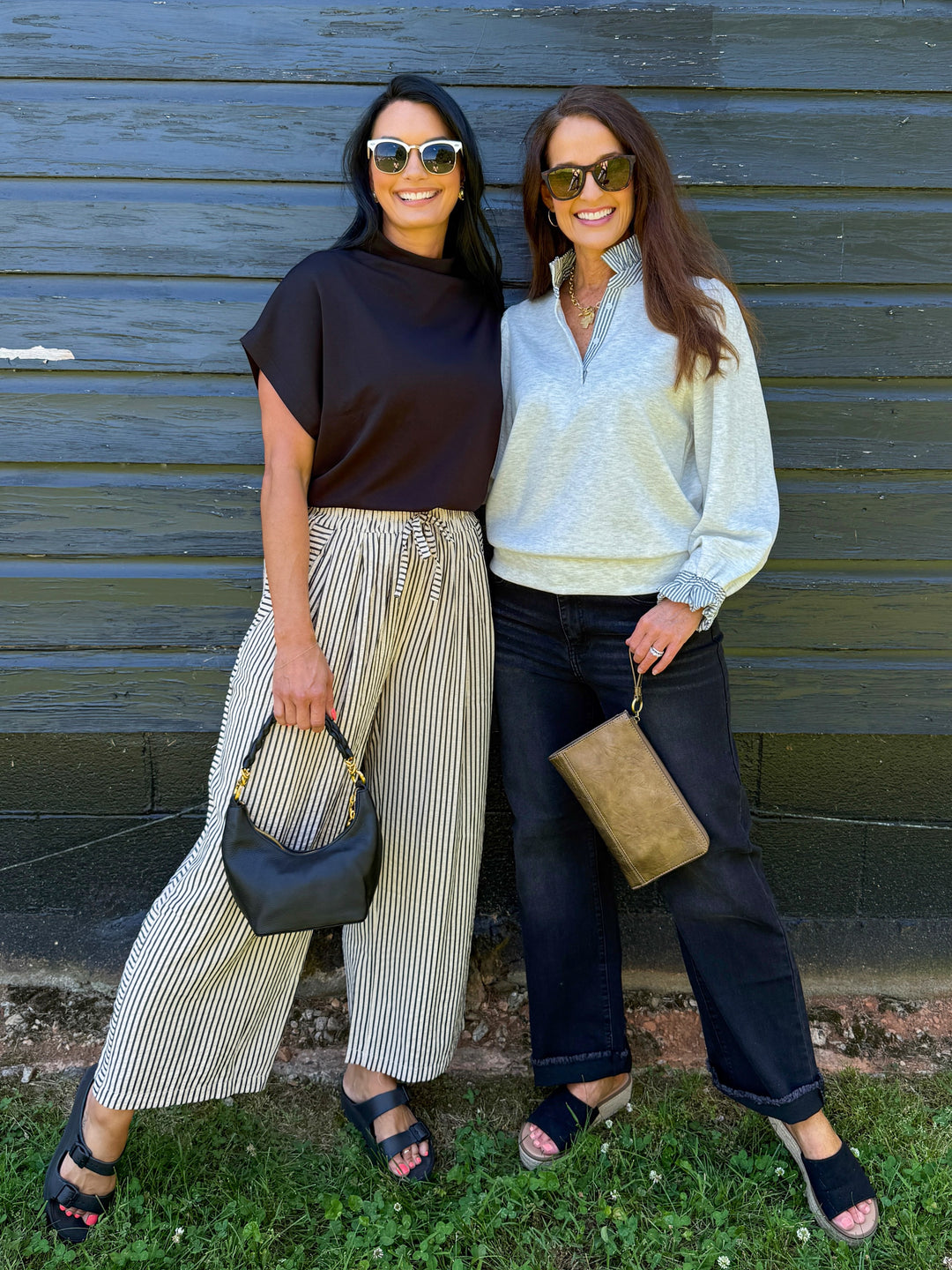 Black Mock Neck Top