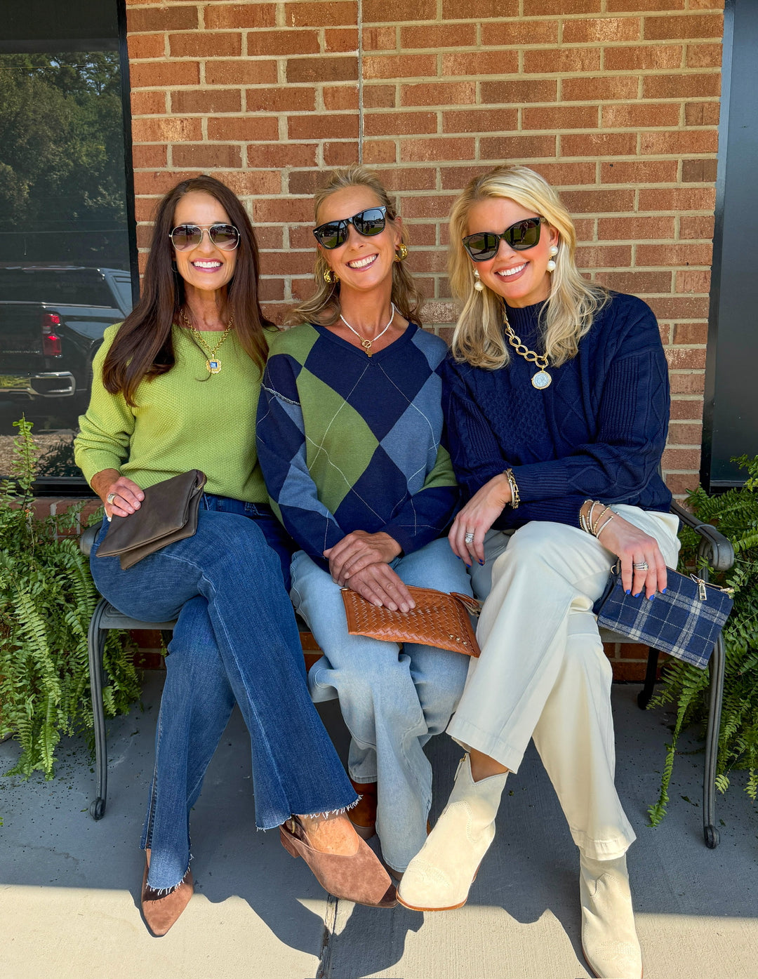 Heart of Pine Navy Mock Neck Cable Sweater