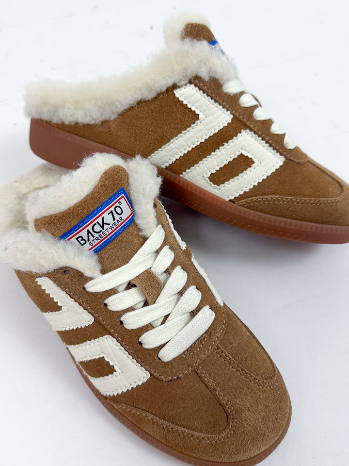 Back 70 EASTER FL in TOBACCO WHITE Backless Sneakers
