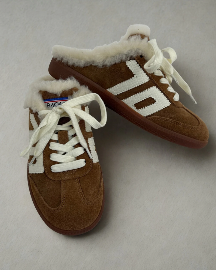 Back 70 EASTER FL in TOBACCO WHITE Backless Sneakers