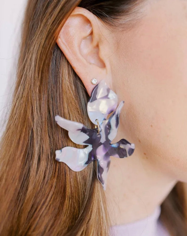 Linny Co- Flora Midnight Earrings-Final Sale