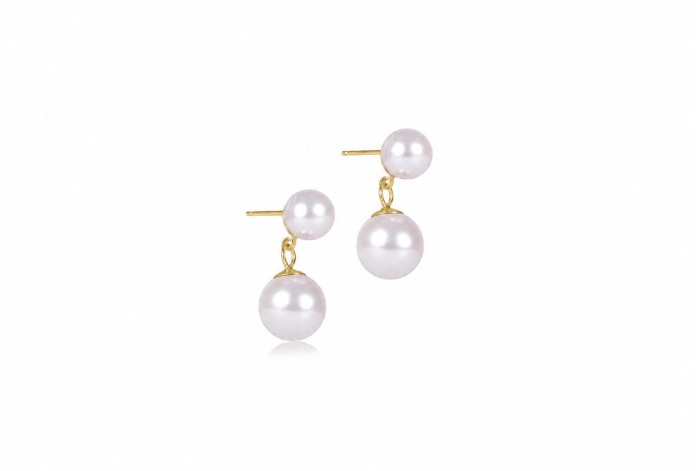 enewton Classic Pearl 8mm Ball Drop Stud - Pearl