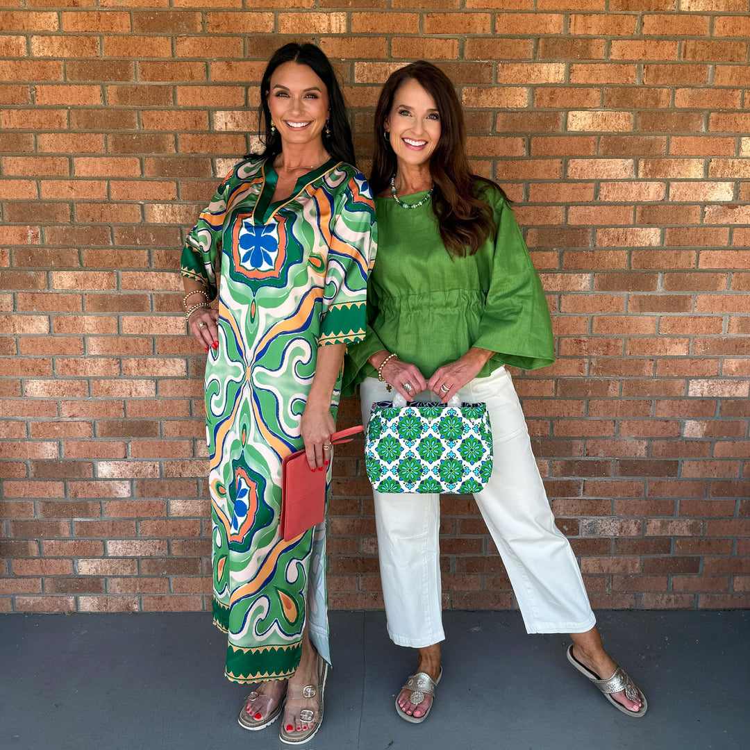 Moroccan Tile Maxi Dress