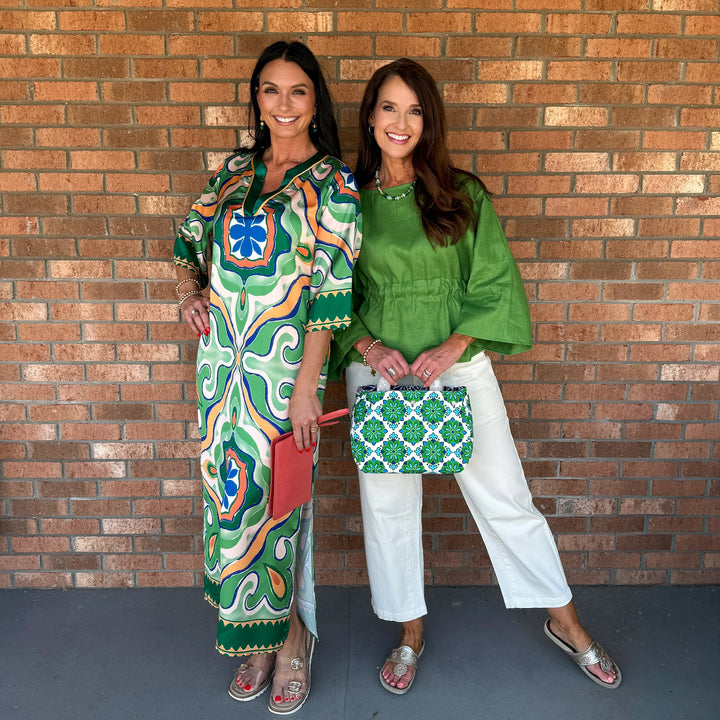 Moroccan Tile Maxi Dress