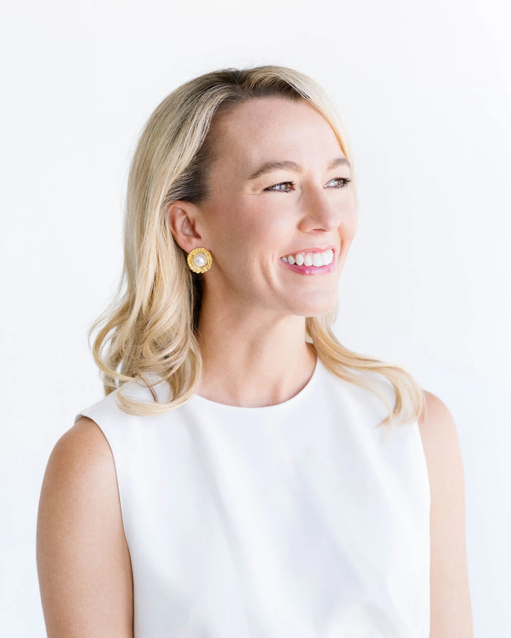 Susan Shaw Dotted Pearl Studs