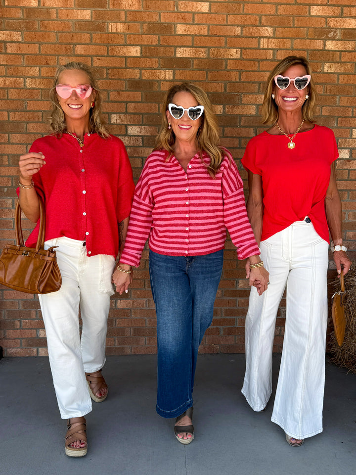 Knot Your Basic Red Top