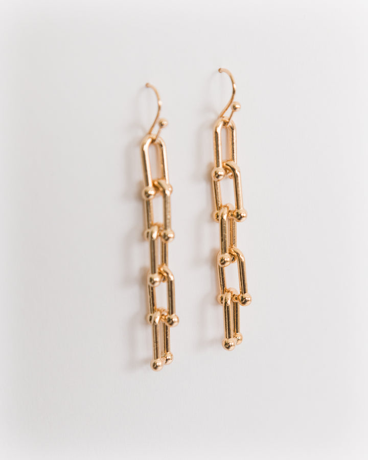 Four Link Drop Earrings