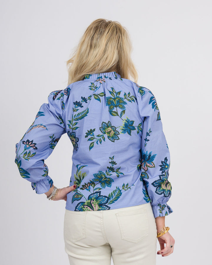 Ashley Top Periwinkle Mosaic