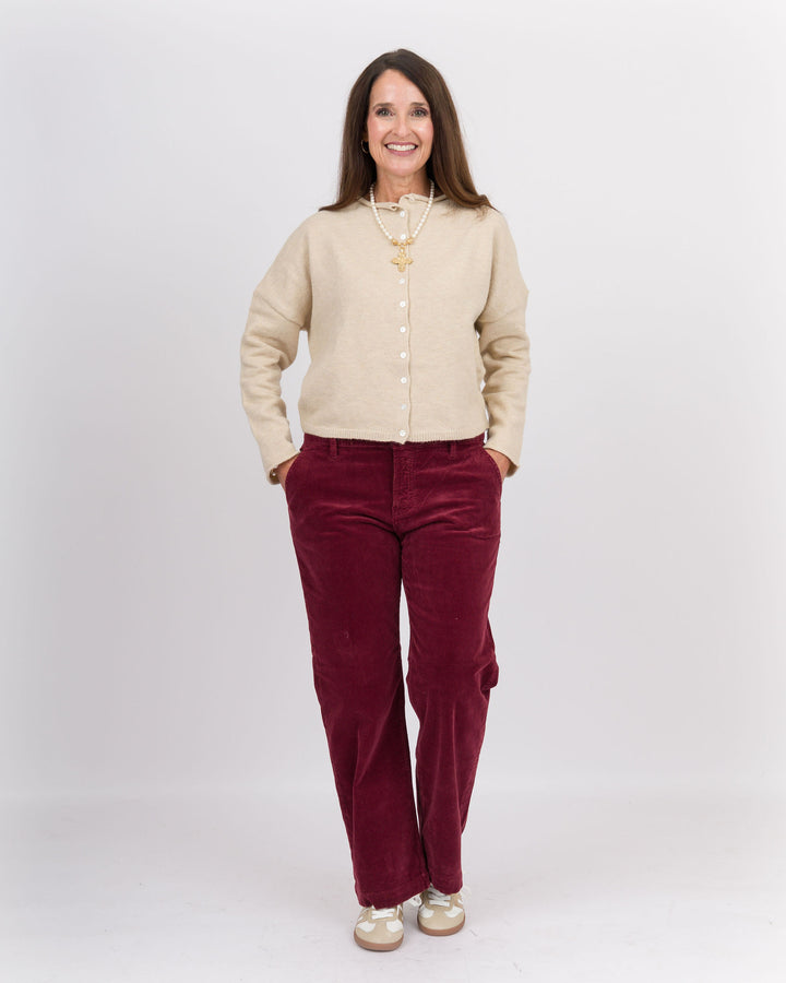 Long Sleeve Cardigan Sand