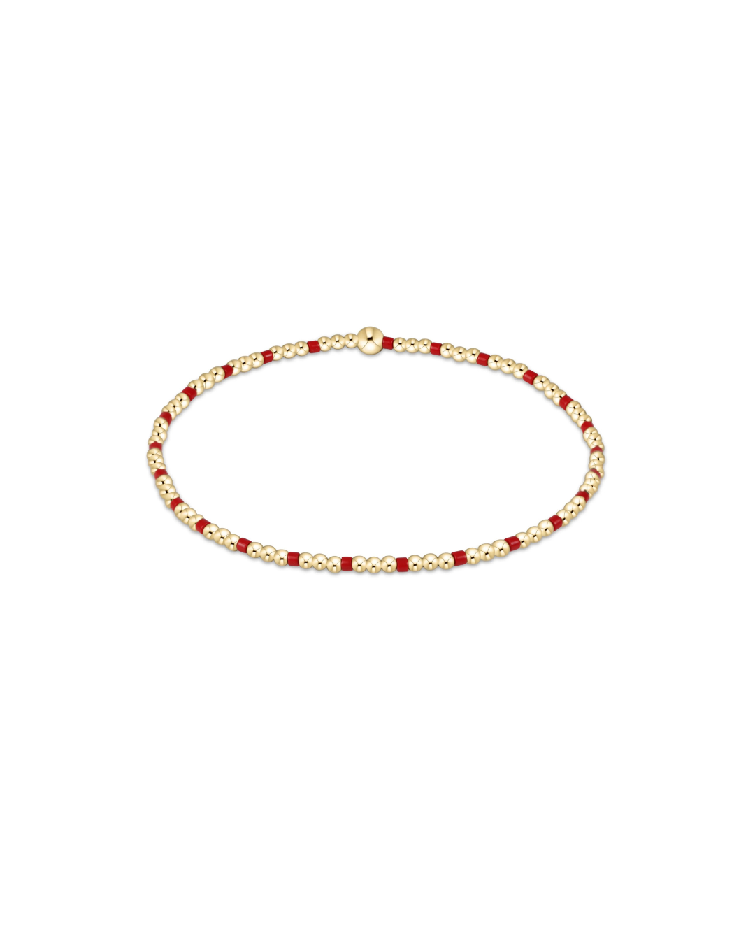 enewton Gameday Hope Sincerity Pattern 2mm Bead Bracelet - Bright Red