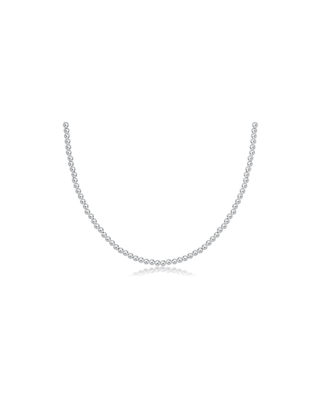 enewton 15" Choker Beaded - Classic Silver 3mm