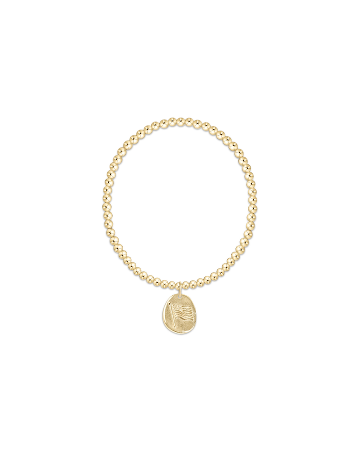 enewton Classic Gold 3mm Bracelet - Inspire America Gold Disc