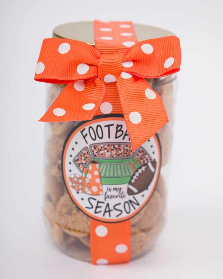 Jar of Cookies Football Is My Favorite Season Orange