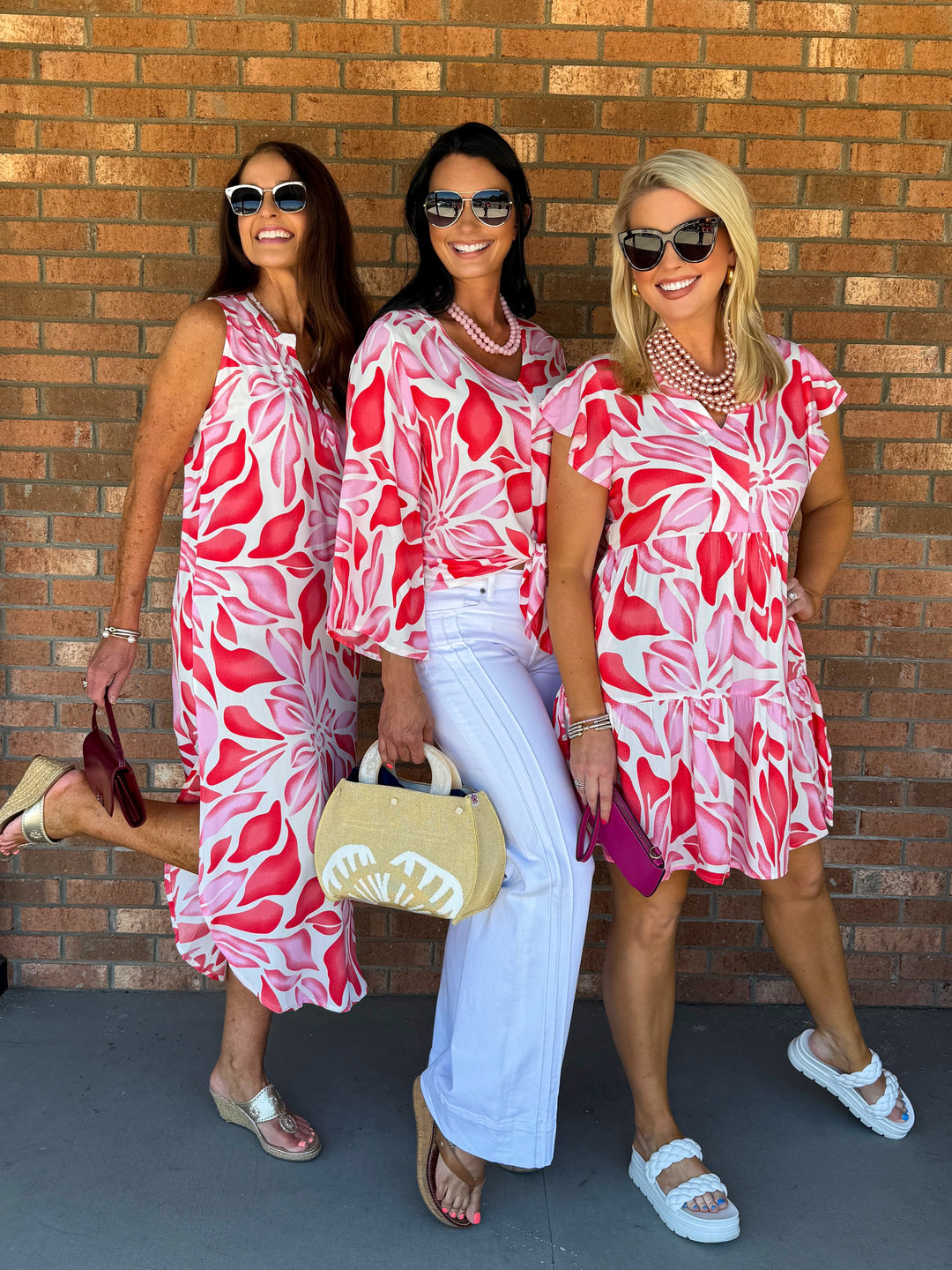 la mer luxe  Brooke Dress - Pink Blossom-Final Sale