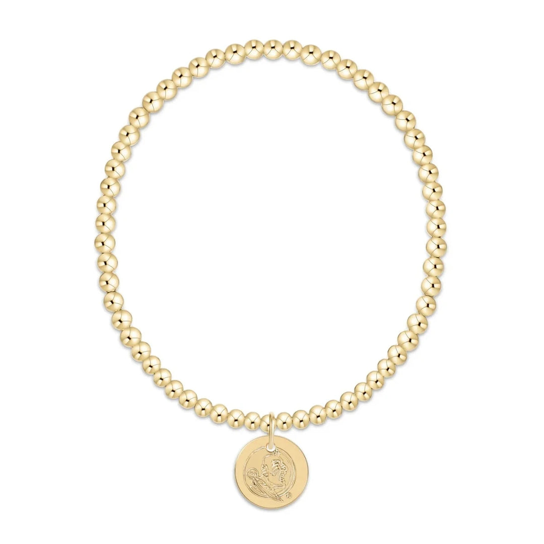 enewton ecollegiate Classic Gold 3mm Bracelet - Florida State University