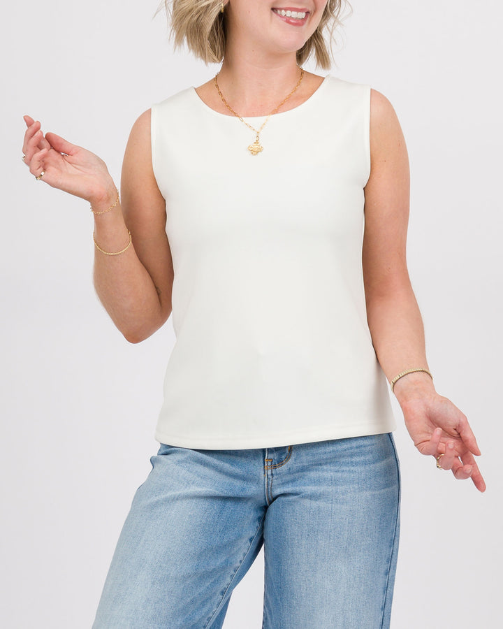 Hilarie Tank - Winter White