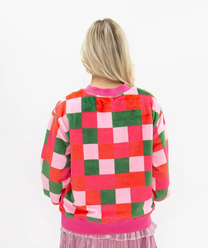 Ho Ho Ho Checkered Sweatshirt