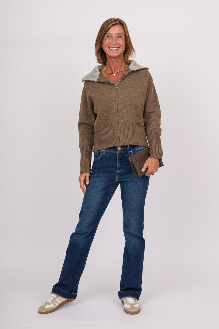 Jarnigan Sweater Jacket - Mushroom