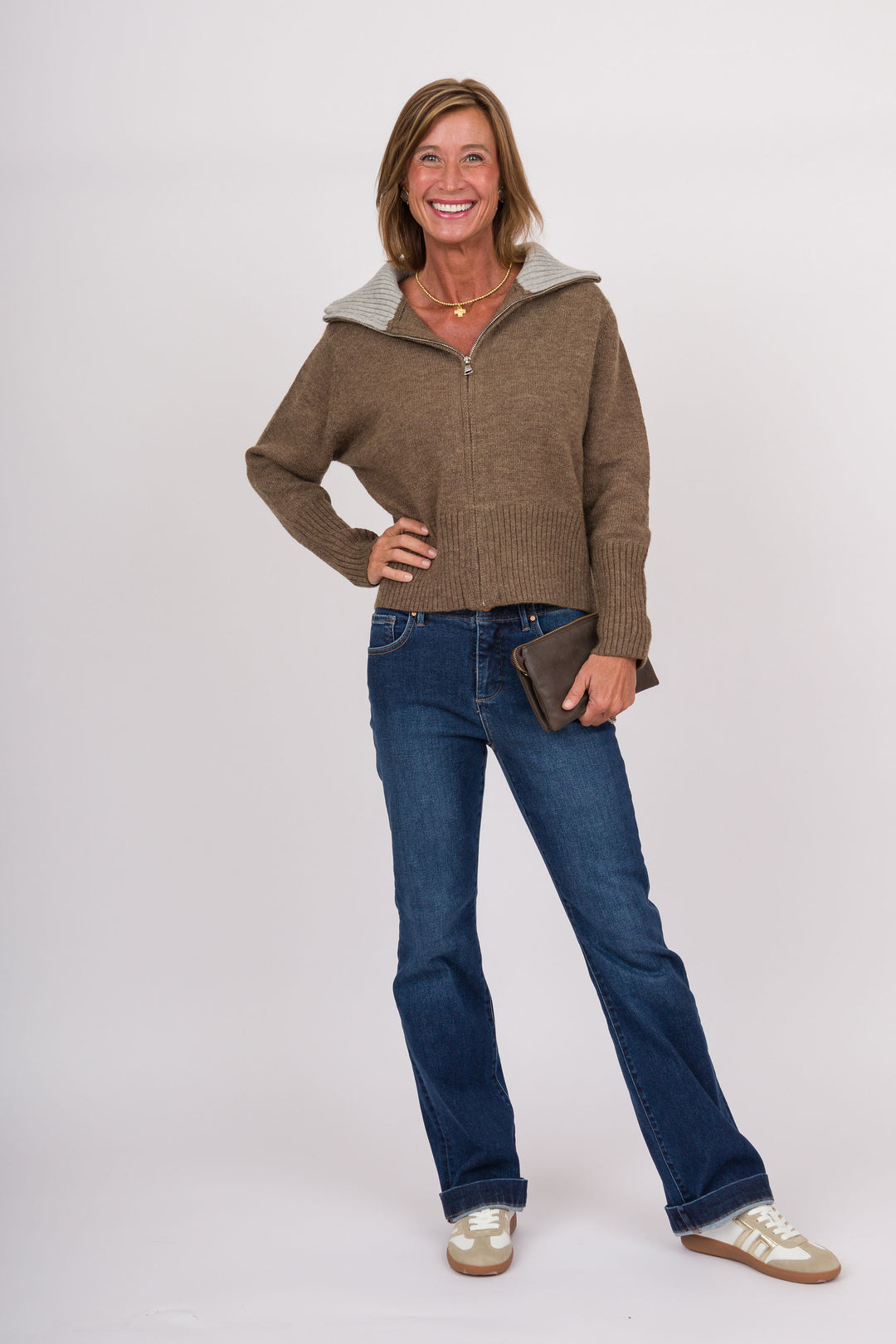 Jarnigan Sweater Jacket - Mushroom
