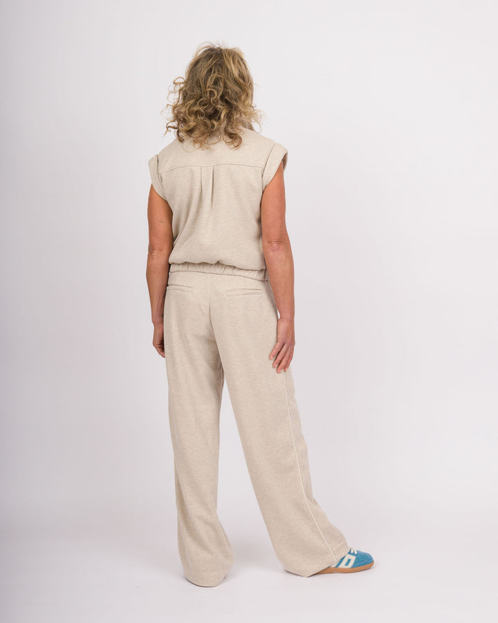 Oatmeal Cream Pocket Vest