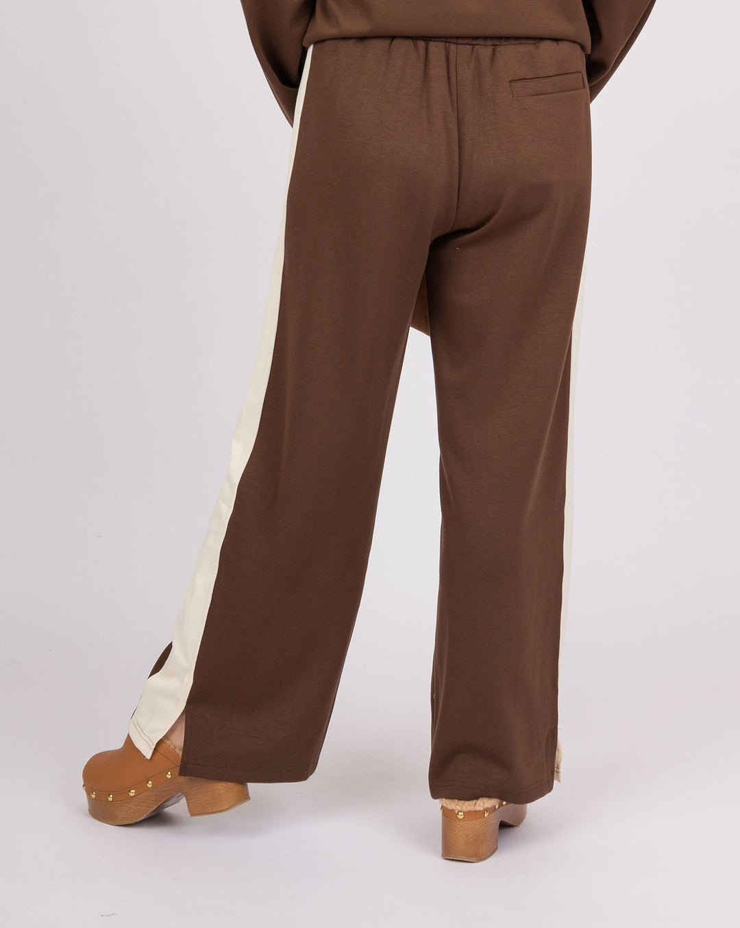 Cocoa Brown Color Block Pants