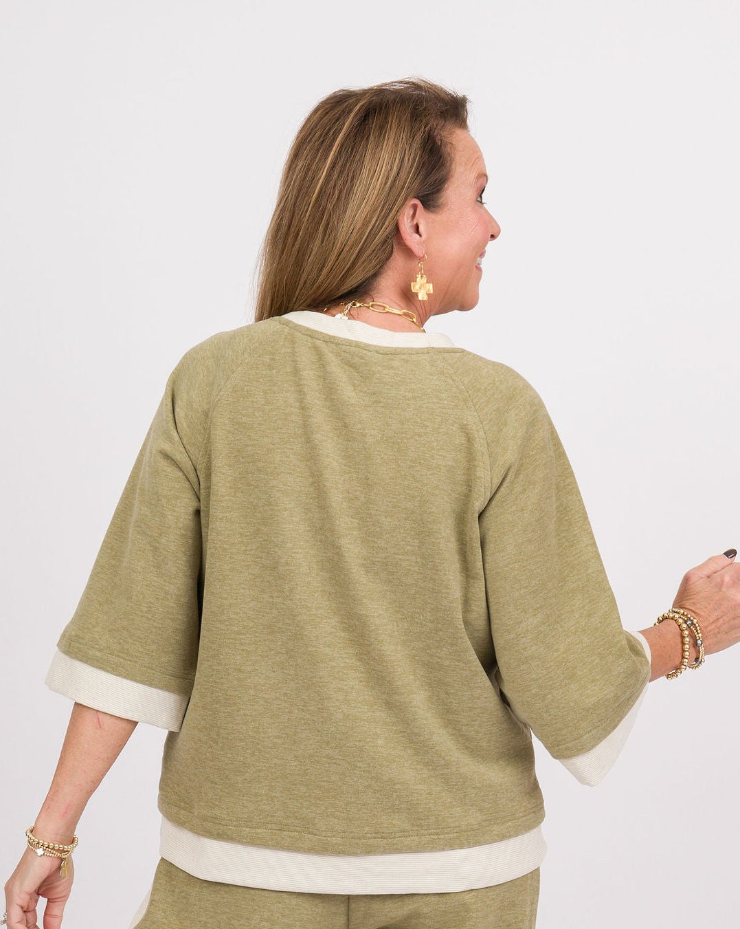 Dreamplush Raglan Top - Olive