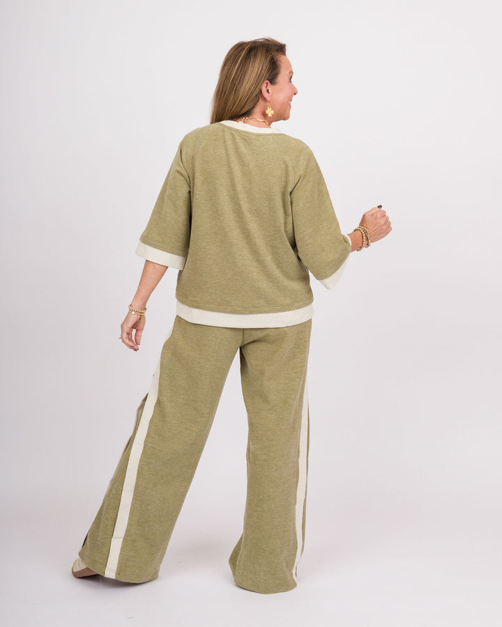 Dreamplush Wide Leg Pants - Olive