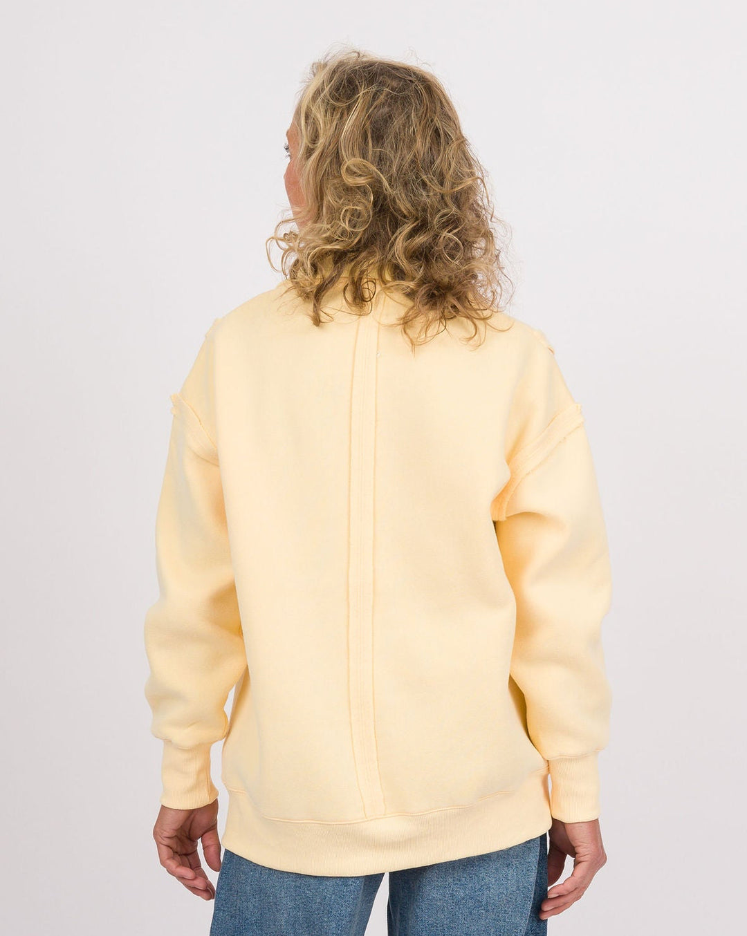 Yellow Snap Neck Vintage Pullover