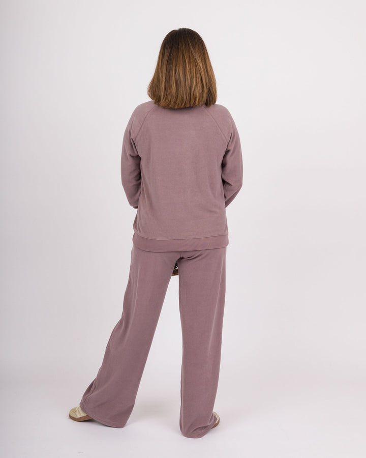 Raglan Crew Pant Set - Driftwood