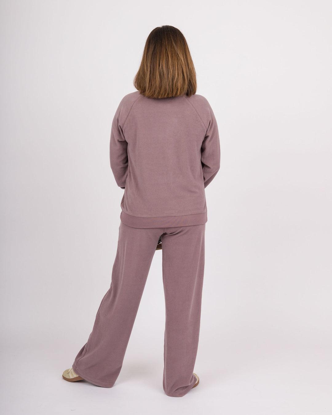 Raglan Crew Pant Set - Driftwood
