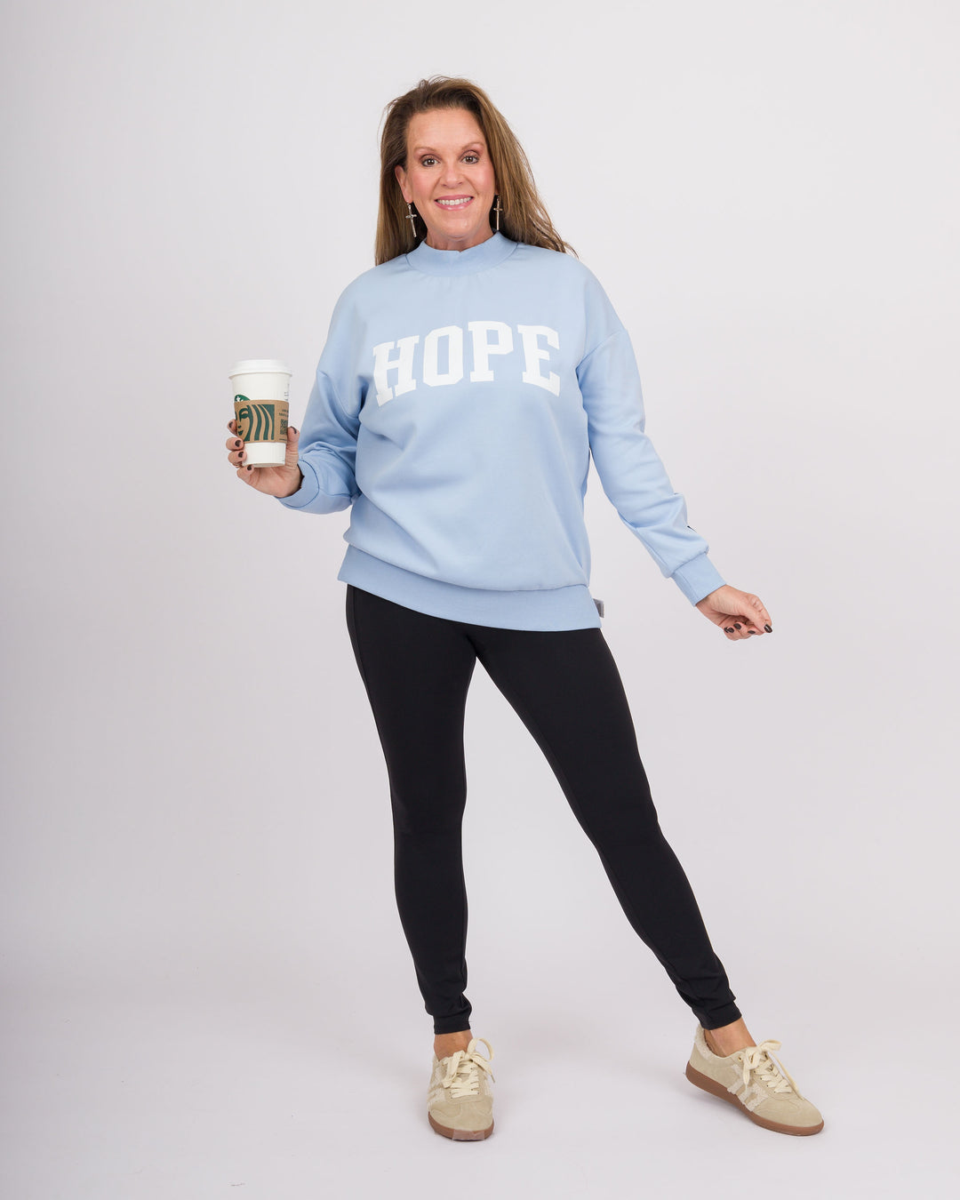 Reversible Hope/Pray Sweatshirt - Blue