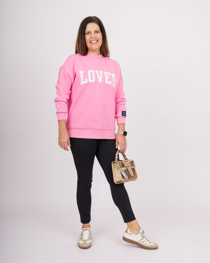 Reversible Love/Chosen Sweatshirt - Pink