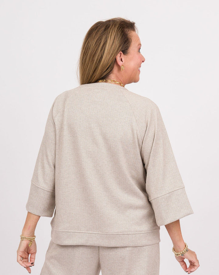 Hatley Herringbone Top - Oatmeal